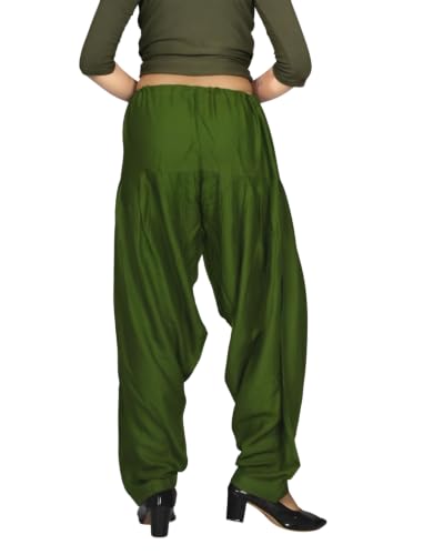 Image of FASHION GALLERY Women's Rayon Relaxed Fit Patiala Salwar with Full Length Drawstring Closure Type and Flexible Waist | Patiala Pant for Woman Free Size Fit Upto XXL