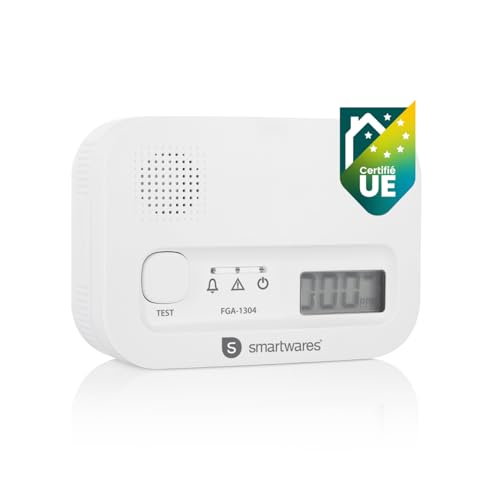 Smartwares Détecteur CO FGA-13041 avec écran