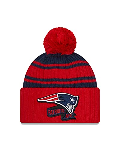 New Era New England Patriots Bommelmütze NFL Strickmütze warm Winter in...