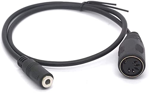Piihusw 3.5 To Midi Cable Adapter 5 Pin Din Female Plug To 3.5Mm (1/8 In) Female Jack Audio Adaptor For Bang & Olufsen, Naim, Quad.stereo Systems (50 Cm) #TOP2