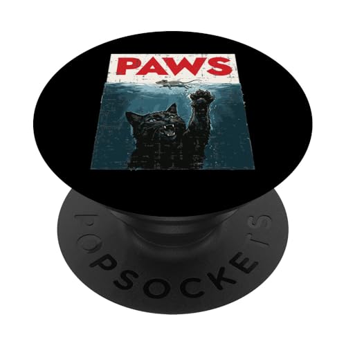 Paws Cat Mouse Funny Saying Meme Kitten Men Women Kid PopSockets Adhesive PopGrip