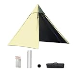 Buhdjfnke Pirámide Tienda Solo Tienda de Campaña Ultraligero Tipi Tienda de Campaña Al Aire Libre Portátil Sola Tienda Impermeable Senderismo Mochilero B