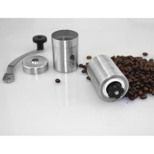 Molinillo de café manual portátil de acero inoxidable con manivela fácil de limpiar 3