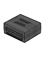 RIIEYOCA 21-Polig SCART Koppler Buchse auf Buchse Schwarz, Universell kompatibel für TV, DVD, Retro-Konsolen Plug & Play