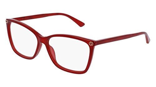 Gucci 0025O Optical Frame 004 Red 56 mm -  Gucci eyeglasses, GG0025O_004-56