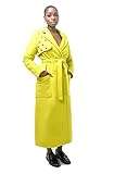 Pantora Women's Nicki Grommet Trench Coat, Yellow, Small