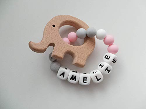 personalised baby rattle