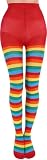 MESU Striped Tights Full Length Opaque Pantyhose for Party Cosplay Costume Colorful