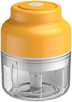 100ml Baby Food Maker, Small Electric Baby Food Processor, Mini Food Chopper Household Blenders for Garlic Veggies, Dicing, Mincing, Puree, Wireless Portable Grinder, Baby Food Mills (yellow)