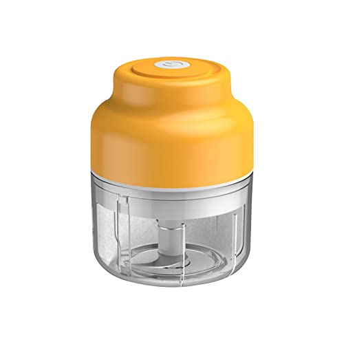 100Ml Baby Food Maker, Small Electric Baby Food Processor, Mini Food Chopper Household Blenders For Garlic Veggies, Dicing, Mincing, Puree, Wireless Portable Grinder, Baby Food Mills (Yellow) #TOP3