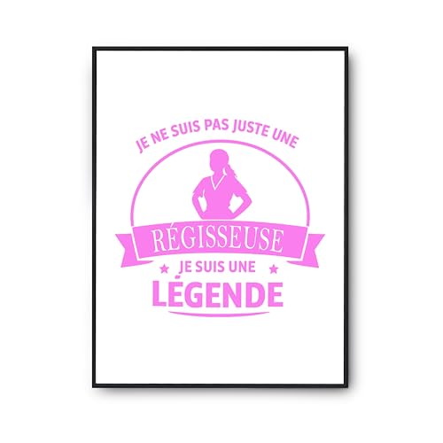 Affiche régisseuse une légende pour décoration murale et affiche citation