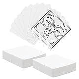 nbeads 200 Pcs Carte de Tarot Vierge, 8cm de Côté Cartes Oracle Vierges Cartes...