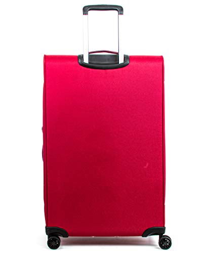 Calvin Klein Flare Softside Spinner Luggage, Grey/Red, 29 Inch3