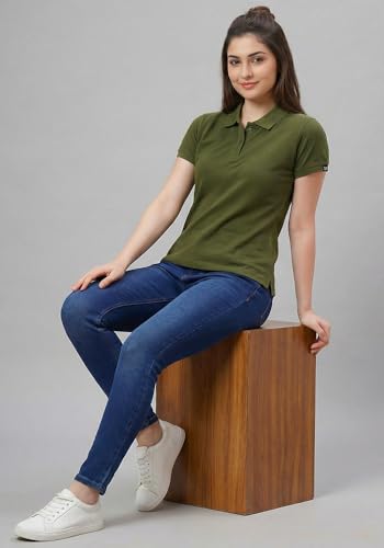 Image of Wear Your Opinion Womens Polo Collar Neck T-Shirt Top (Design: Solid)