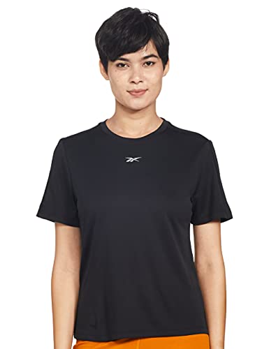 Image of Reebok Women's Solid Regular Fit T-Shirt
