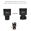 Amazon Basics Car Cup Holder Expander with Adjustable Base, Fits Large Bottles 3.4 to 3.8 in Diameter, Securely Holds Yeti, Hydro Flask and More, Black #4
