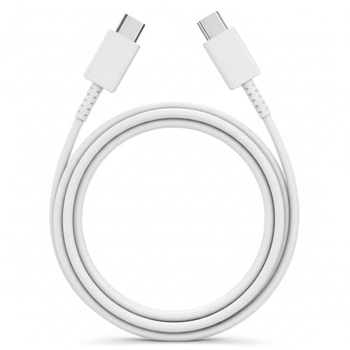 Image of 65W USB C to C PD 3.0 Fast Charging Cable compatible with Samsung Galaxy M Series M56 M55s M16 M06 M05 M04 (5000mAh) M15 M35 M34 M33 M13 (6000mAh) | Original Rapid Charging (Black)