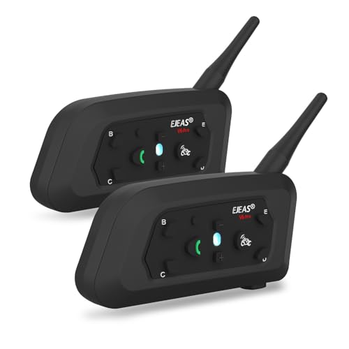 EJEAS V6 Pro Bluetooth Communication Systems Headset with 1200m Waterproof/Noise...