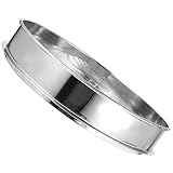 JOINPAYA Cedazo de Clasificación para Arándanos de Acero Inoxidable, Diámetro 30 Cm, Malla Perlada 15 Mm, Colador Casero Resistente para Cocina Doméstica y Profesional