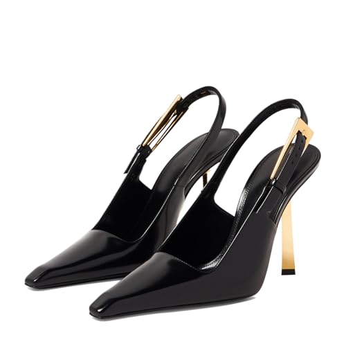 Vertundy Women's Stiletto Slingback Heels Closed Pointed Toe Party Dress Pumps