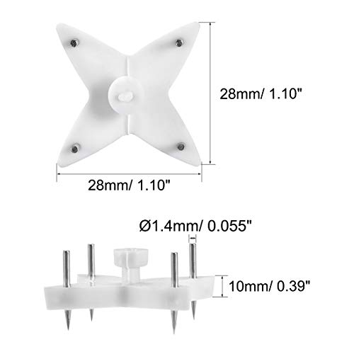 Image of uxcell 17lbs Hanger for Hardware, Fasteners Hooks Wall Mount Non-Mark Hook Picture Photo Frame Hangers, 20 Pcs