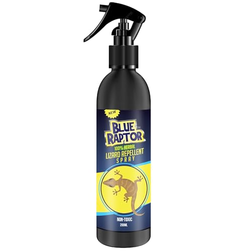 Image of Blue Raptor Lizard Repellent Spray | 100% Natural & Eco-Friendly | Non-Toxic Plant-Derived Formula | Safe for Home and Food Areas | Effective Lizard Deterrent - 200ml (Pack of 1) - FORMULATION 3X