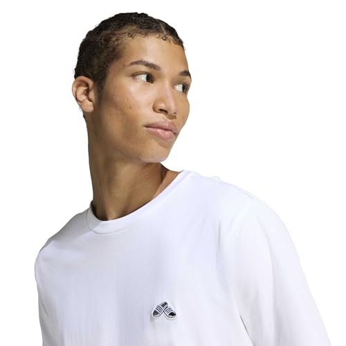 Adidas Homme Summer Slide Trim Graphic T-Shirt, White, Xs - 5