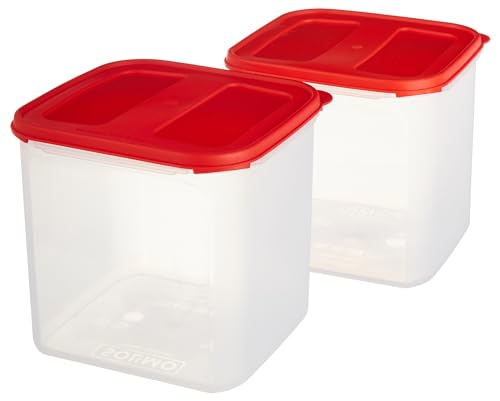 Amazon Brand - Solimo Antimicrobial Square Modular Plastic Storag...