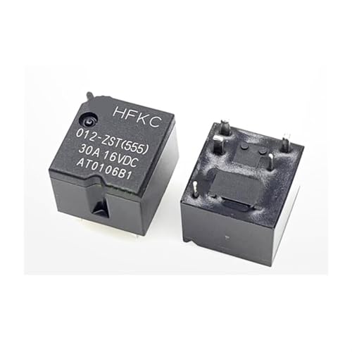 Relé HFKC012ZST DC12V 30A con 5 pines para soportar altas cargas de corriente