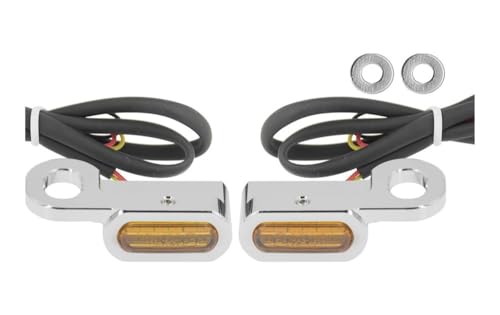 Clignotant LED pour moto Touring 2014-2020 clignotants indicateurs orange noirs