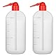 stonylab Chemische Waschflasche, 2-Pack Labor Sealed Cylindrical Plastic Safety Lab Reagent Squeeze Wash Bottle, Probenversiegelung Flüssigkeiten Lagerung Container mit Schmalem Mout, 250 ml/2 Flasche