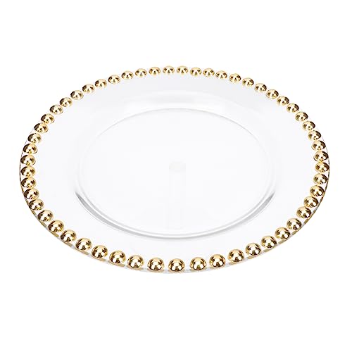 Plato de vidrio redondo con baño de oro COLLBATH miniatura 1