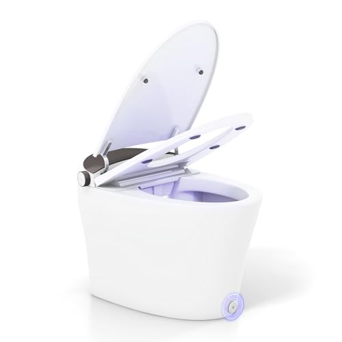 Giantex GT8186US-WH-BA Smart Toilet, Elongated Bidet Toilet thumb #8