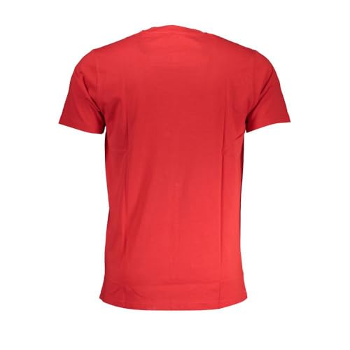 T-shirt en coton rouge Cavalli Class homme M : finis les hauts déformés au lavage - 2