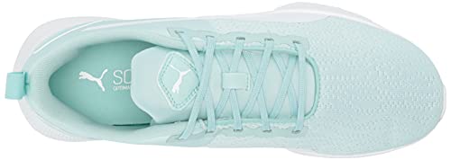 PUMA PUMA Women's Flyer Runner Running Shoe, Femme Eggshell Blue-White, 7