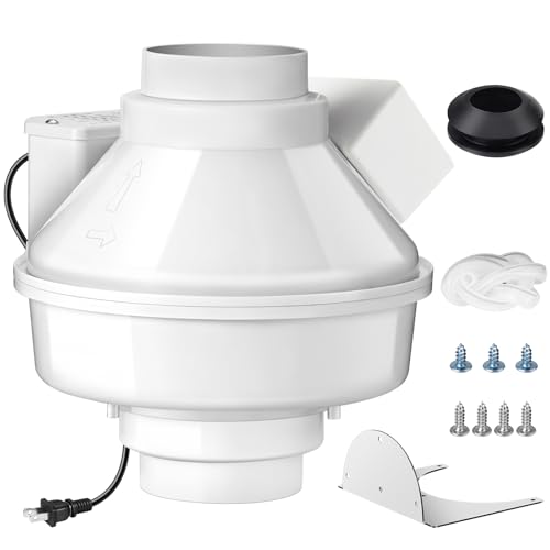 New Upgrade Dryer Booster Fan 4 Inch |167 CFM |Auto-On| Compatible with DBF 110 Vent Booster Fans Increase Exhaust Pressure with Plug Efficient, Dryer Vent Booster Fan 4 Inch