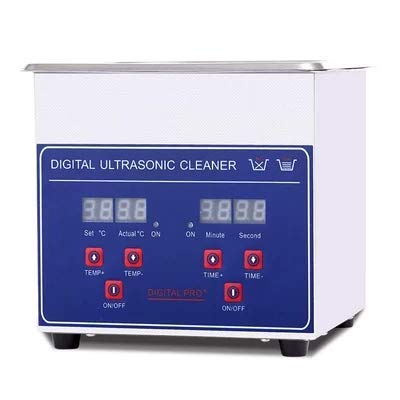 CGOLDENWALL Limpiador ultrasónico digital pequeño con temporizador digital, relojes, joyas, gafas, dentaduras postizas, generador de limpieza, máquina de limpieza de laboratorio, limpiador de equipos