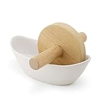 ZERO JAPAN ハーブすり鉢 木製ローラー付(さくら) KTZ-002 WH・ホワイト w160×d74×h55mm