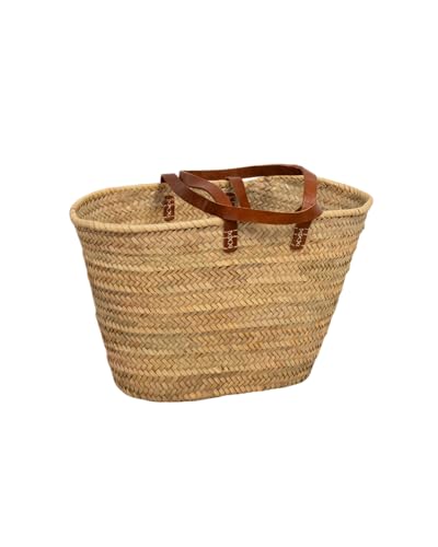 Cestería Aparici – Capazo de Palma Natural Hecho a Mano con Asas de Vaquetilla en Bandolera Marrón Oscuro | Bolso Capazo Artesanal EXTRA PEQUEÑO (32x18x17) para Mujer, Playa o Mercado Ref. 5040-5 Cestería Aparici – Capazo de Palma Natural Hecho a Mano con Asas de Vaquetilla en Bandolera Marrón Oscuro | Bolso Capazo Artesanal EXTRA PEQUEÑO (32x18x17) para Mujer, Playa o Mercado Ref. 5040-5