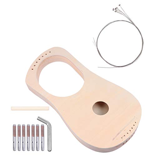 ERINGOGO 木製リラハープ製作キット 弦 弦楽器 ハープ材料 幼児教育用 アートクラフト 子供向け工作