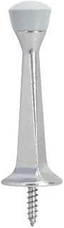 10 Pack - Designers Impressions Satin Nickel Heavy Duty Solid Rigid Door Stop w/Rubber Tip : 2229