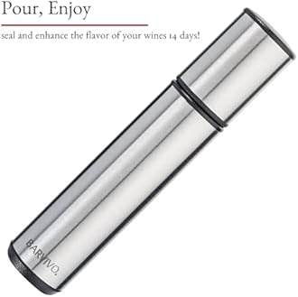 BARVIVO Premium Wine Preserver Kit - Extra Easy to Use Wine Bottle Stoppers & Vacuum Wine Pump - Keeps Red & White Wine Fresh for up to 14 Days - Ideal Gift Set for Any True Wine Lover