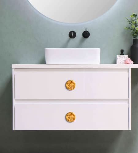 Puevenyi Boho Rattan Knobs For Dresser Cabinet Round Wood Drawer Knobs Hardware Pulls Handmade Wicker Woven Cabinet Knobs Dresser Handles Wood Furniture Knobs (6) #TOP5