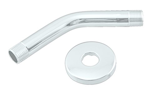 1/2" IPS x 6" Shower Arm, Powder Coat White - Westbrass D300-1-50