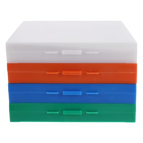Boîte pour porte-objets de microscope x4 robuste pour laboratoire