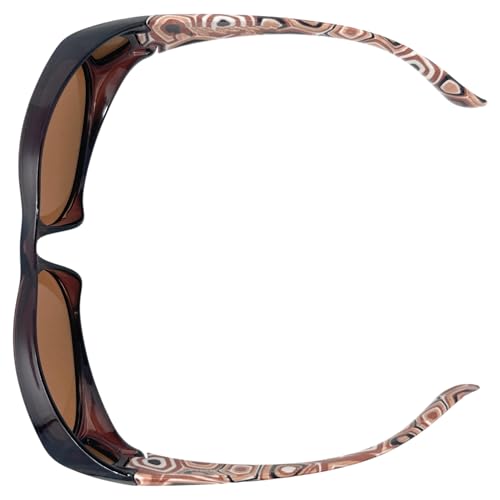 The RetroPop Polarized Fit Over Sunglasses, Unisex OTG Wrap Around Over Glasses4