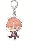 Cartoon Anime Pendant Keychains Holder Car Key Ring Mobile Phone Bag Hanging Cute Kawaii Chibi Diabolik Lovers (Shu Sakamaki/Style 1)