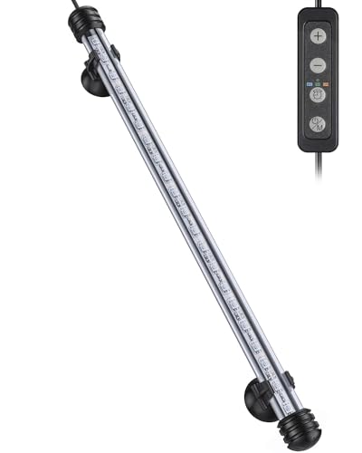 Pawfly 4.2 W Aquarium LED Light 15.2 Inch Underwater Fish Tank Light with Timer Auto On/Off Fish...