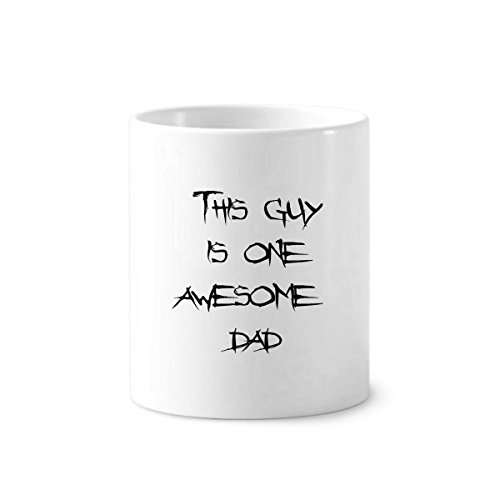 Tasse en céramique pour brosse à dents idée cadeau fête des pères anniversaire papa