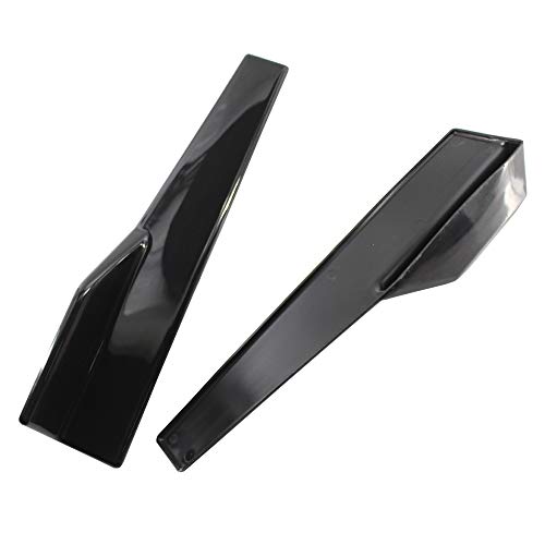 RuleaxAsi Carro ABS Bumper Spoiler Traseiro Lip Side Skirt Extension Splitters Aletas Fender